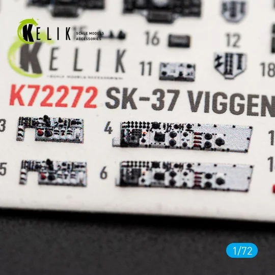 SK-37 Viggen - interior 3D decals for Special Hobby, 1/72 - Kelik K... SK-37 Viggen - interior 3D decals for Special Hobby, 1/72 - Kelik K...