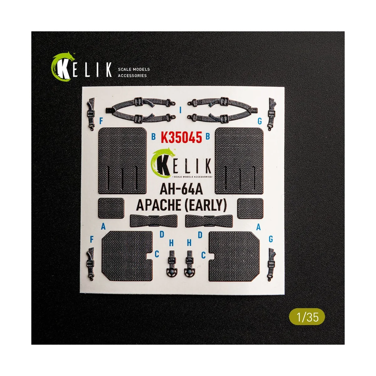 AH-64A APACHE (early) - interior 3D decals for Trumpeter, 1/35 - Ke... AH-64A APACHE (early) - interior 3D decals for Trumpeter, 1/35 - Ke...