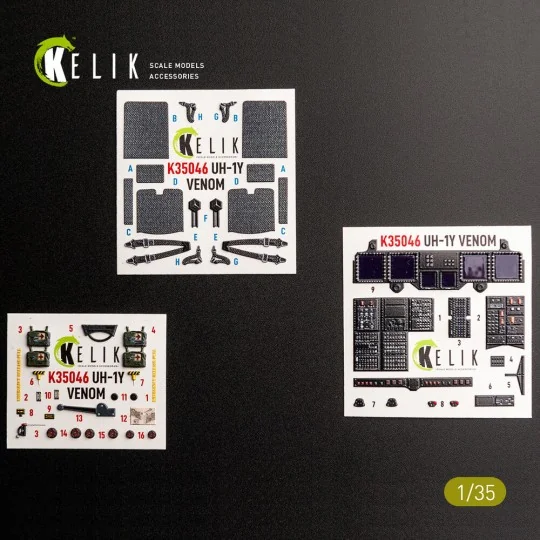 UH-1Y VENOM - interior 3D decals for Trumpeter, 1/35 - Kelik K35046 UH-1Y VENOM - interior 3D decals for Trumpeter, 1/35 - Kelik K35046