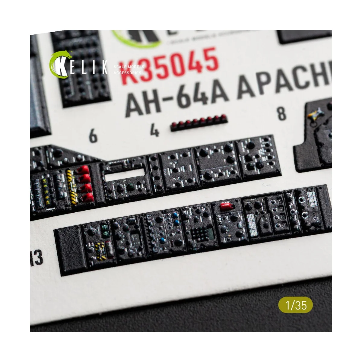 AH-64A APACHE (early) - interior 3D decals for Trumpeter, 1/35 - Ke... AH-64A APACHE (early) - interior 3D decals for Trumpeter, 1/35 - Ke...