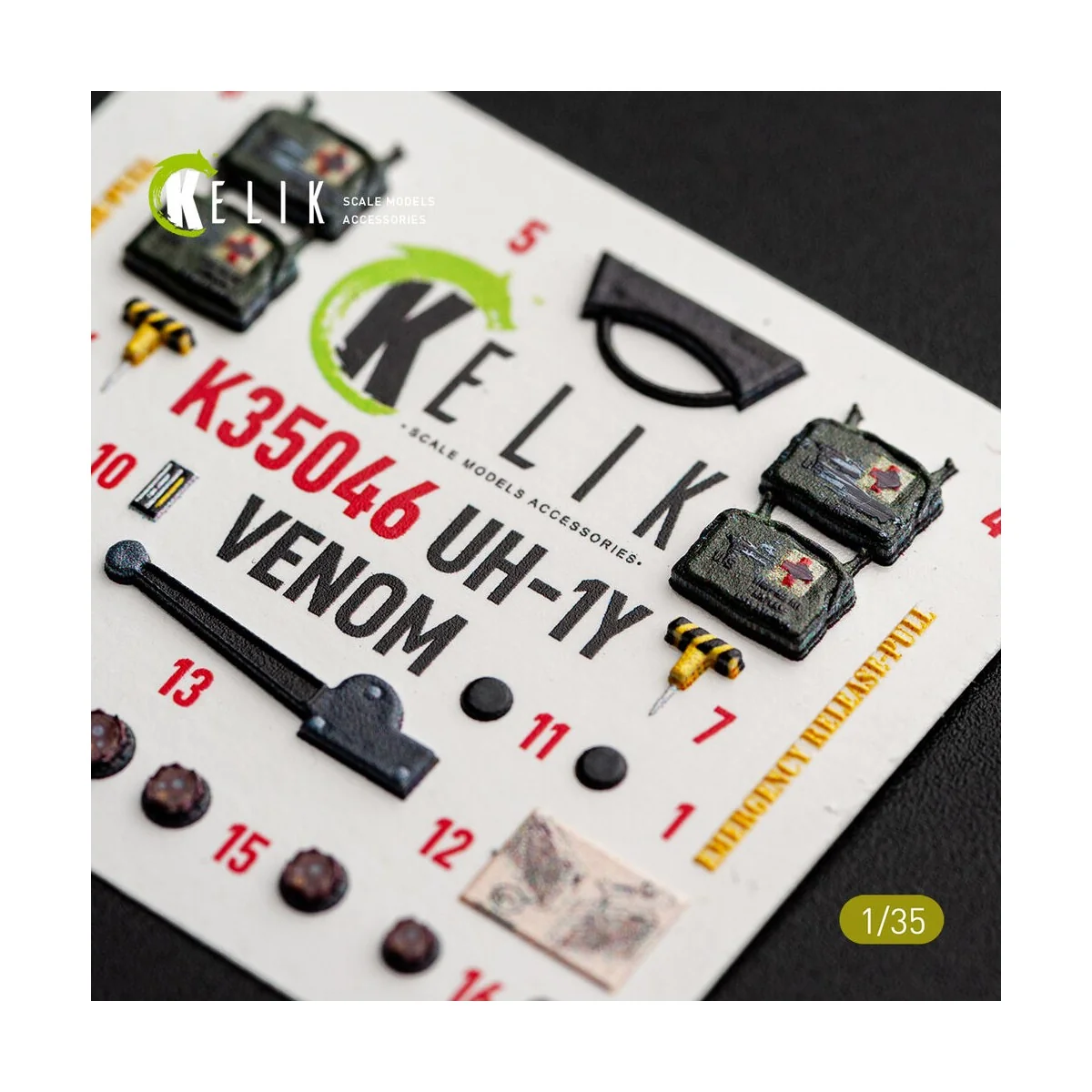 UH-1Y VENOM - interior 3D decals for Trumpeter, 1/35 - Kelik K35046 UH-1Y VENOM - interior 3D decals for Trumpeter, 1/35 - Kelik K35046