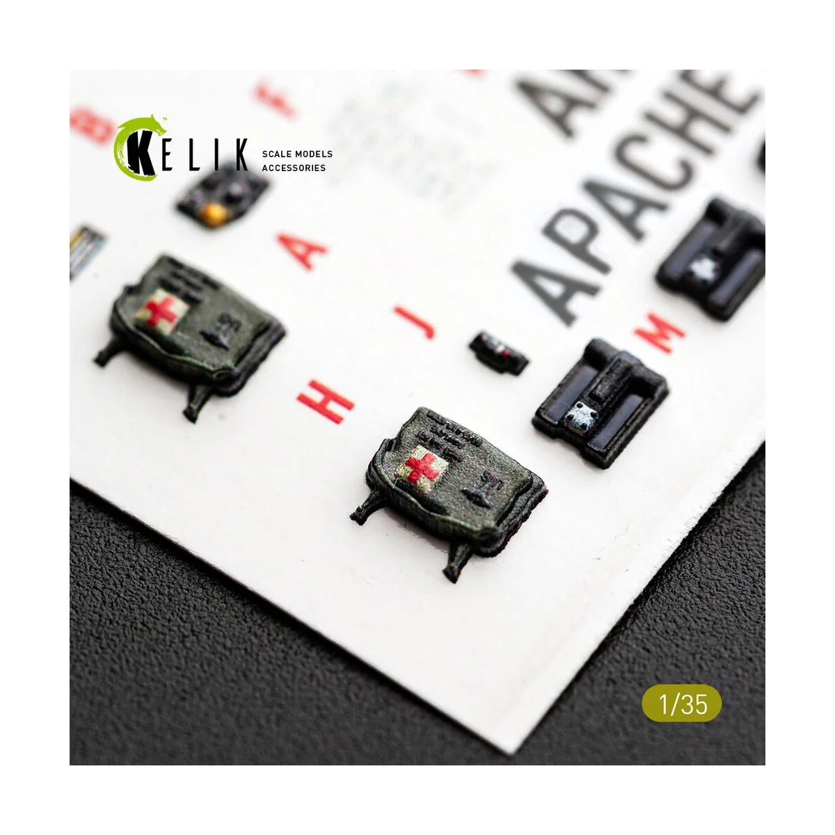 AH-64A APACHE (early) - interior 3D decals for Trumpeter, 1/35 - Ke... AH-64A APACHE (early) - interior 3D decals for Trumpeter, 1/35 - Ke...
