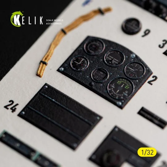 Spitfire Mk.IIa - interior 3D decals for Revell, 1/32 - Kelik K32060 Spitfire Mk.IIa - interior 3D decals for Revell, 1/32 - Kelik K32060