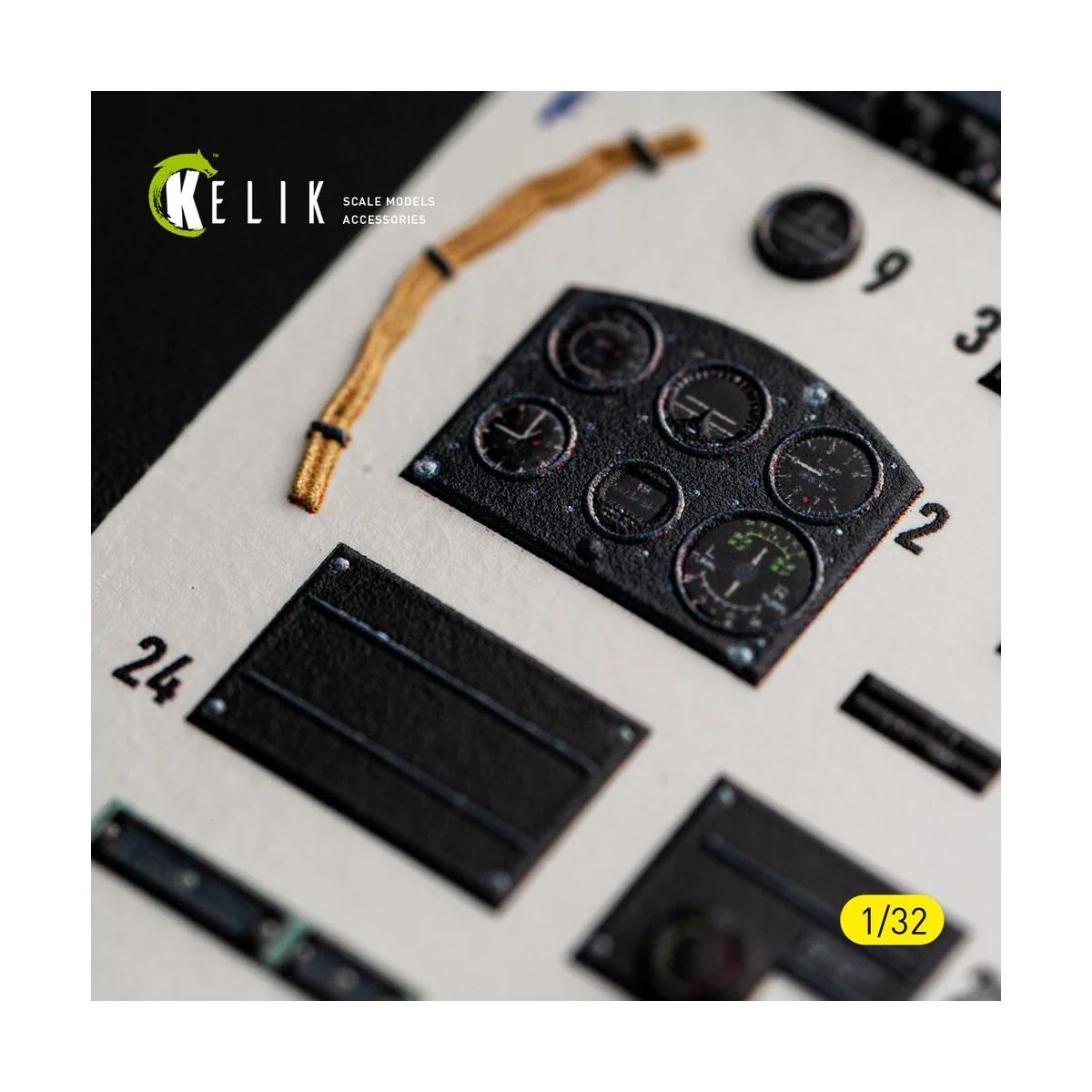 Spitfire Mk.IIa - interior 3D decals for Revell, 1/32 - Kelik K32060 Spitfire Mk.IIa - interior 3D decals for Revell, 1/32 - Kelik K32060