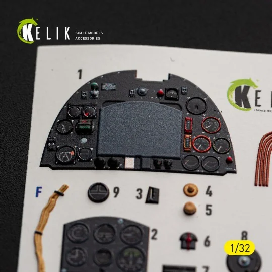 Spitfire Mk.IIa - interior 3D decals for Revell, 1/32 - Kelik K32060 Spitfire Mk.IIa - interior 3D decals for Revell, 1/32 - Kelik K32060