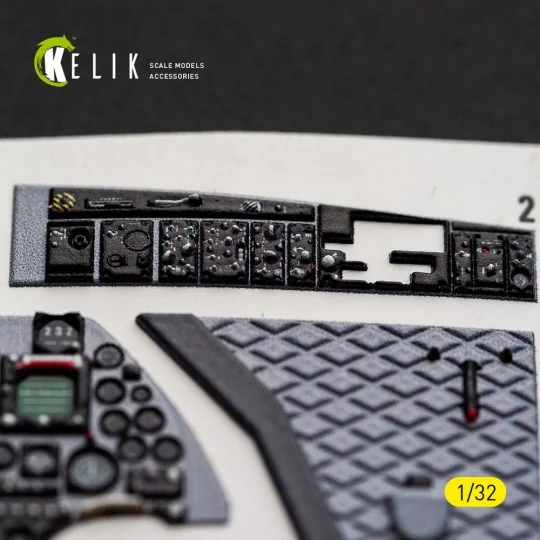 A-4E/F SKYHAWK - interior 3D decals for Hasegawa, 1/32 - Kelik K32065 A-4E/F SKYHAWK - interior 3D decals for Hasegawa, 1/32 - Kelik K32065