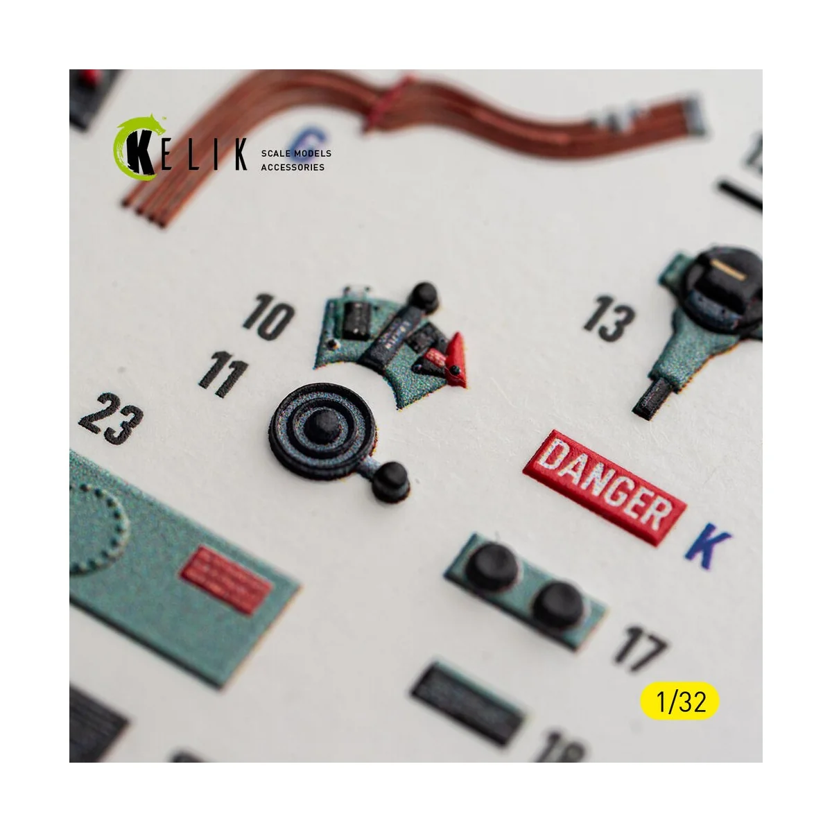 Spitfire Mk.IIa - interior 3D decals for Revell, 1/32 - Kelik K32060 Spitfire Mk.IIa - interior 3D decals for Revell, 1/32 - Kelik K32060
