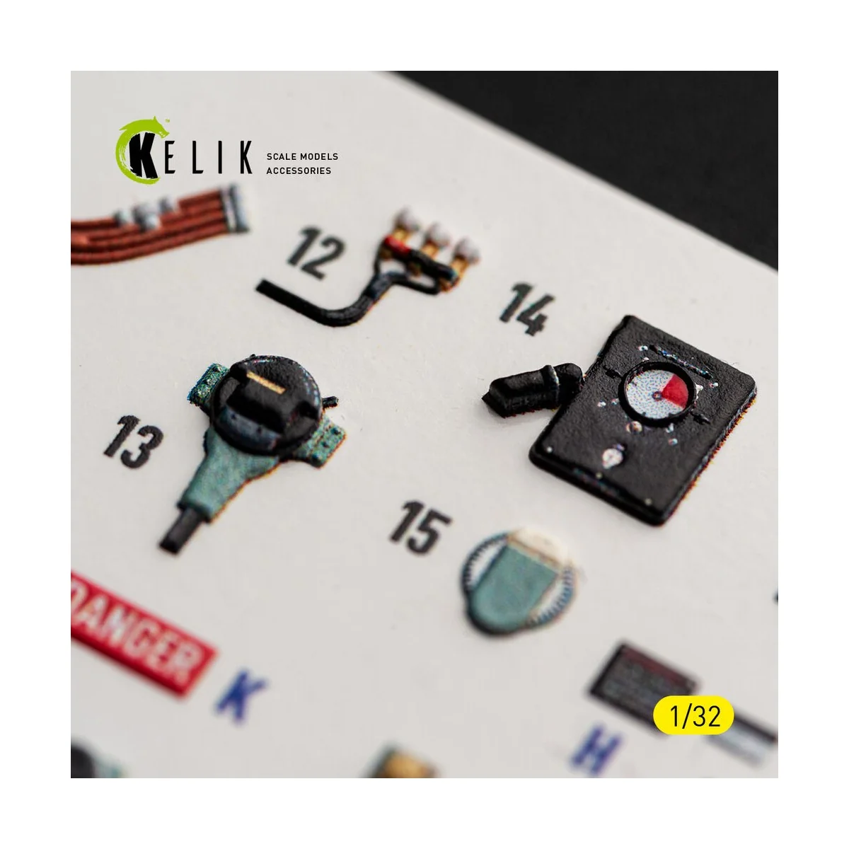 Spitfire Mk.IIa - interior 3D decals for Revell, 1/32 - Kelik K32060 Spitfire Mk.IIa - interior 3D decals for Revell, 1/32 - Kelik K32060