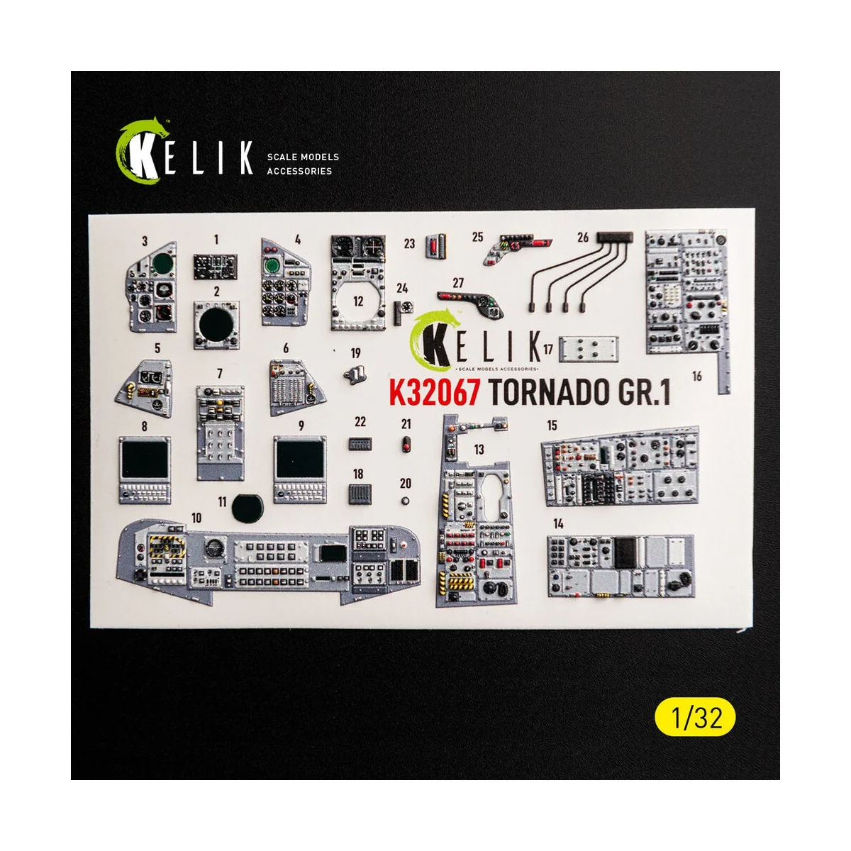 TORNADO GR.1 - interior 3D decals for Revell, 1/32 - Kelik K32067 TORNADO GR.1 - interior 3D decals for Revell, 1/32 - Kelik K32067