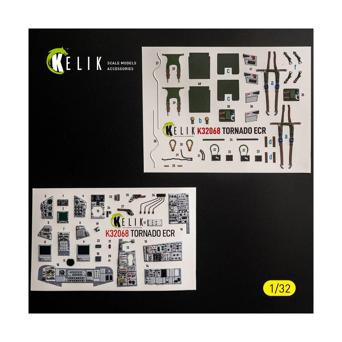 TORNADO ECR - interior 3D decals for Revell, 1/32 - Kelik K32068 TORNADO ECR - interior 3D decals for Revell, 1/32 - Kelik K32068