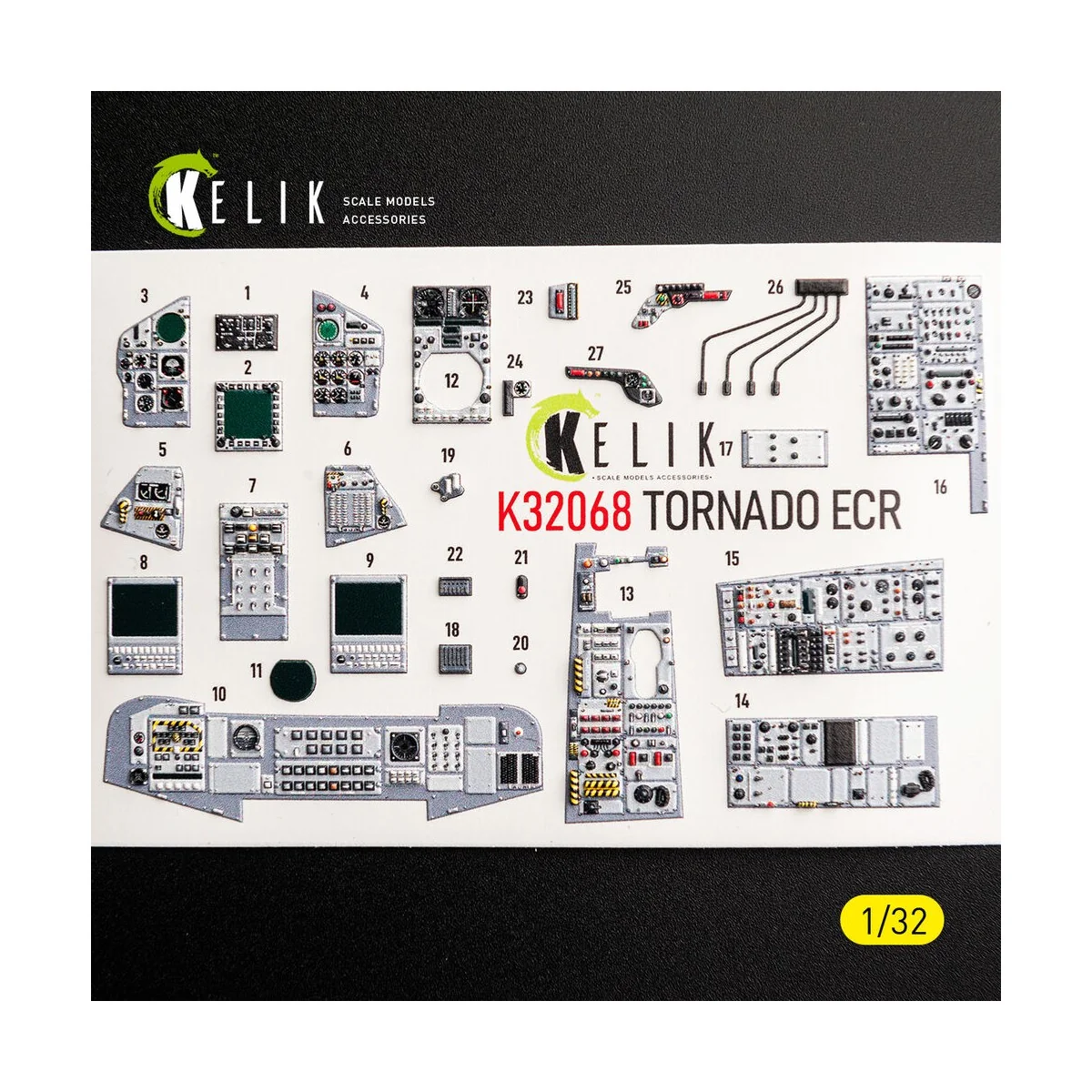 TORNADO ECR - interior 3D decals for Revell, 1/32 - Kelik K32068 TORNADO ECR - interior 3D decals for Revell, 1/32 - Kelik K32068