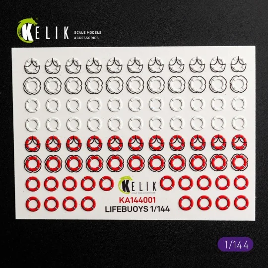 LIFEBUOYS - 3D Decal for models, 1/144 - Kelik KA144001 LIFEBUOYS - 3D Decal for models, 1/144 - Kelik KA144001