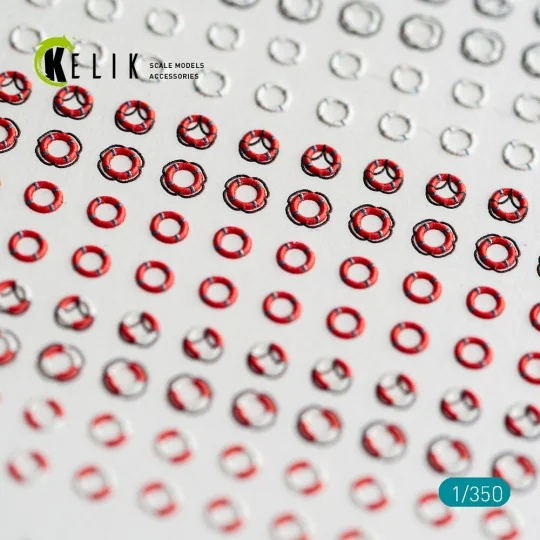 LIFEBUOYS - 3D Decal for models, 1/35 - Kelik KA350001 LIFEBUOYS - 3D Decal for models, 1/35 - Kelik KA350001