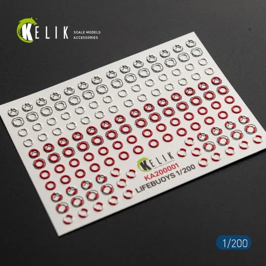 LIFEBUOYS - 3D Decal for models, 1/20 - Kelik KA200001 LIFEBUOYS - 3D Decal for models, 1/20 - Kelik KA200001