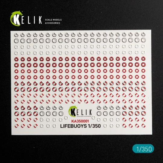 LIFEBUOYS - 3D Decal for models, 1/35 - Kelik KA350001 LIFEBUOYS - 3D Decal for models, 1/35 - Kelik KA350001