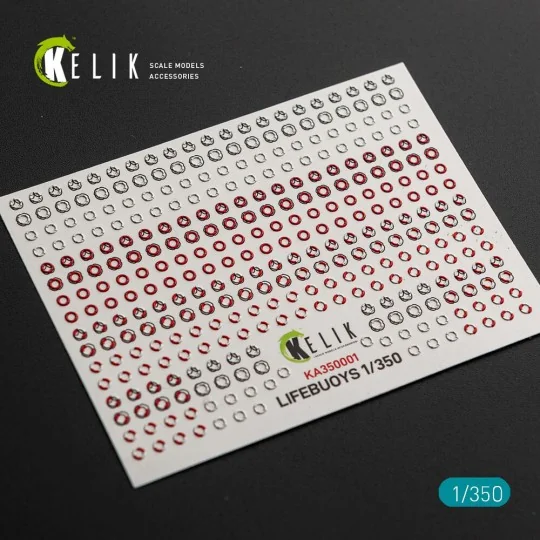 LIFEBUOYS - 3D Decal for models, 1/35 - Kelik KA350001 LIFEBUOYS - 3D Decal for models, 1/35 - Kelik KA350001