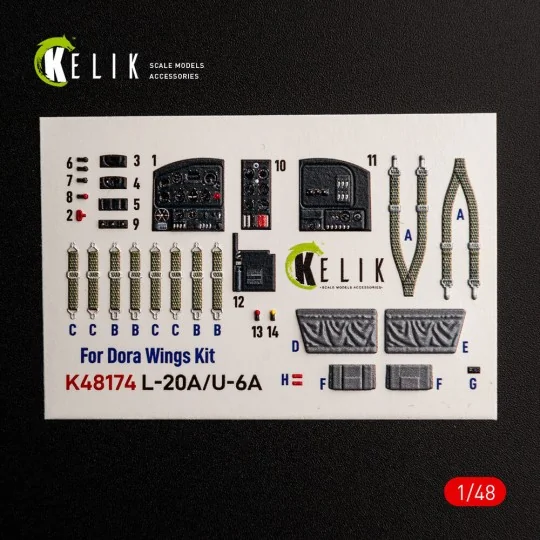 L-20A/U-6A - type 1 interior 3D decals for Dora Wings, 1/48 - Kelik... L-20A/U-6A - type 1 interior 3D decals for Dora Wings, 1/48 - Kelik...