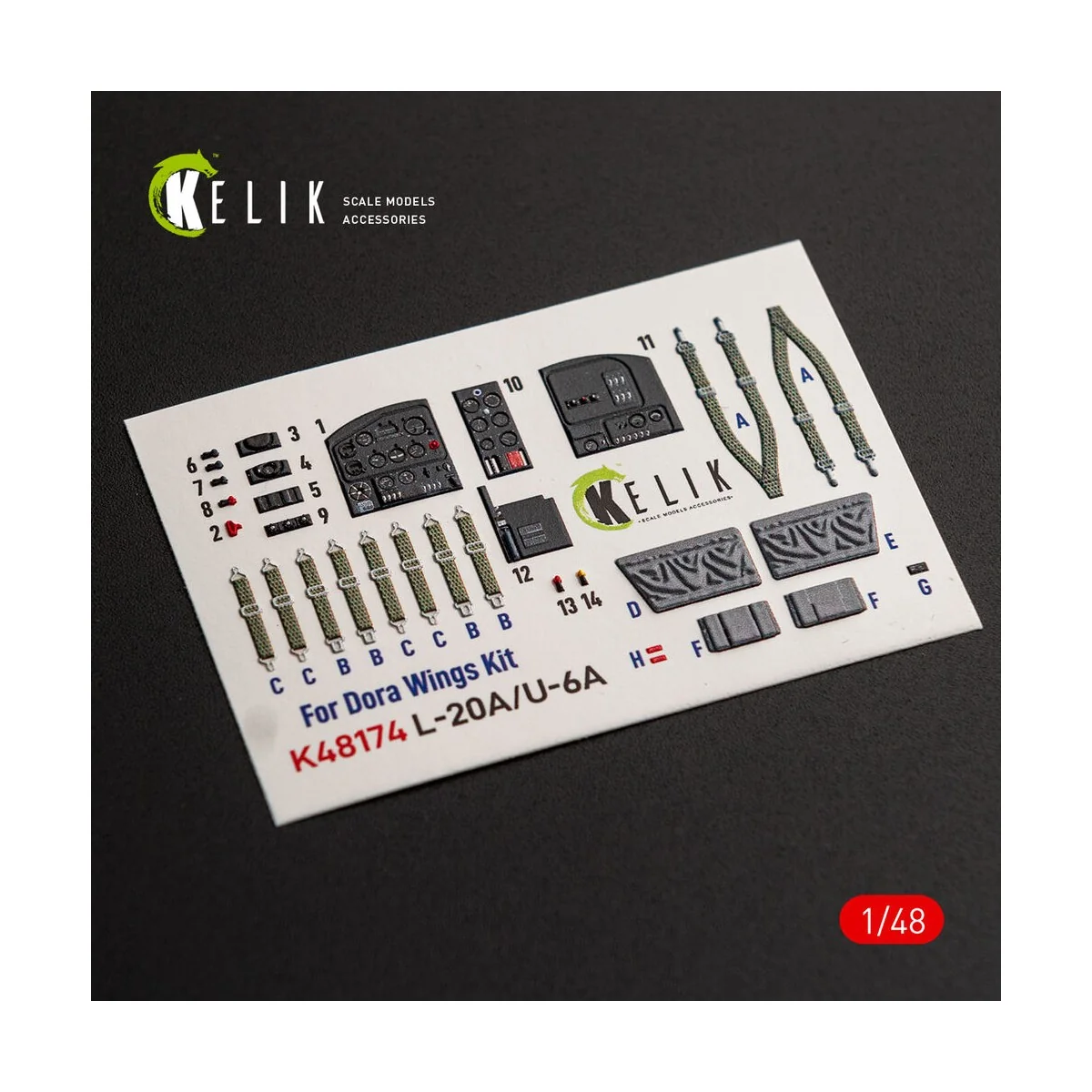 L-20A/U-6A - type 1 interior 3D decals for Dora Wings, 1/48 - Kelik... L-20A/U-6A - type 1 interior 3D decals for Dora Wings, 1/48 - Kelik...