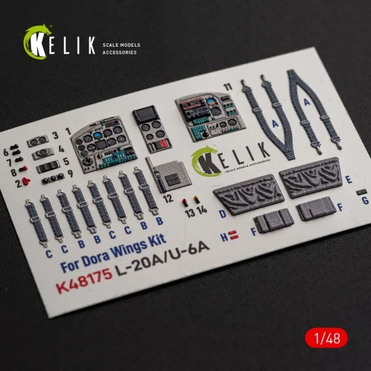 L-20A/U-6A - type 2 interior 3D decals for Dora Wings, 1/48 - Kelik... L-20A/U-6A - type 2 interior 3D decals for Dora Wings, 1/48 - Kelik...