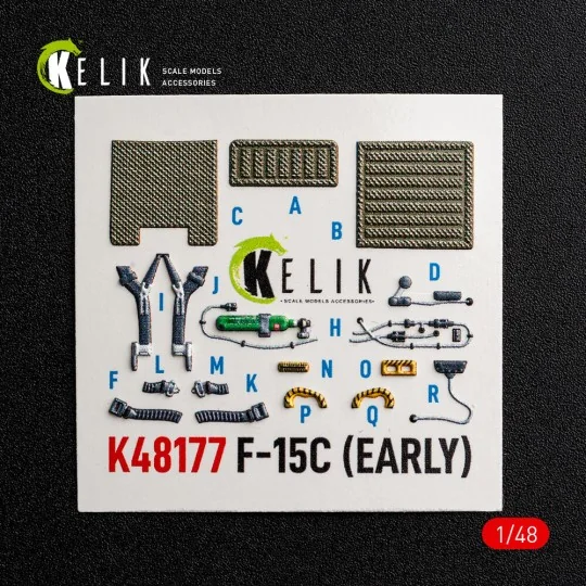 F-15C (Early) - interior 3D decals for Hasegawa, 1/48 - Kelik K48177 F-15C (Early) - interior 3D decals for Hasegawa, 1/48 - Kelik K48177