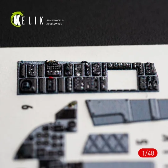 F-15C (Late) - interior 3D decals for Hasegawa, 1/48 - Kelik K48176 F-15C (Late) - interior 3D decals for Hasegawa, 1/48 - Kelik K48176