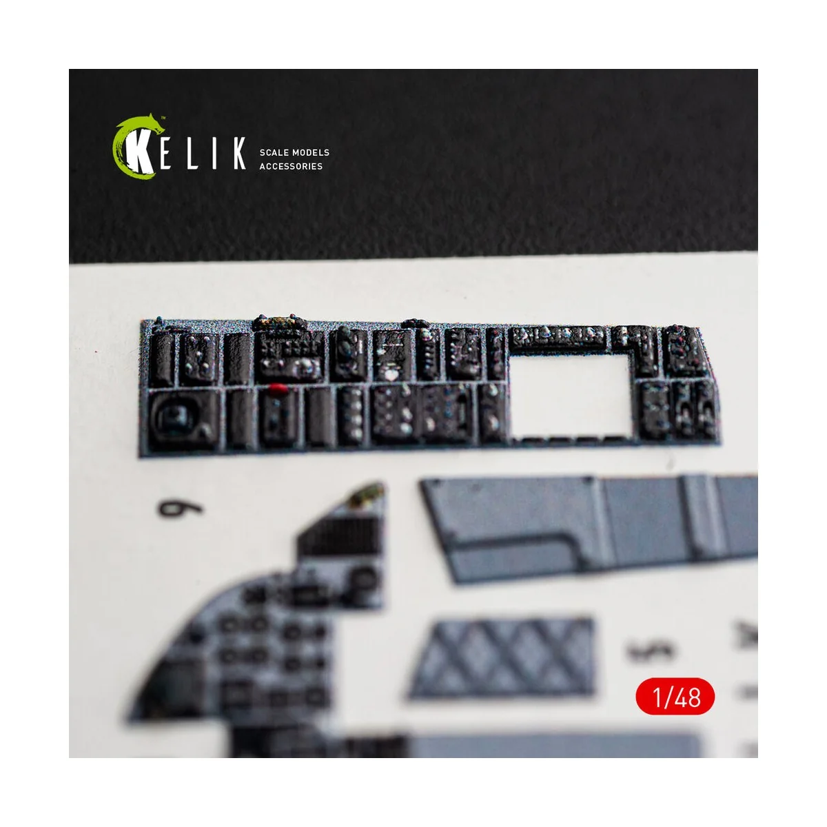 F-15C (Late) - interior 3D decals for Hasegawa, 1/48 - Kelik K48176 F-15C (Late) - interior 3D decals for Hasegawa, 1/48 - Kelik K48176