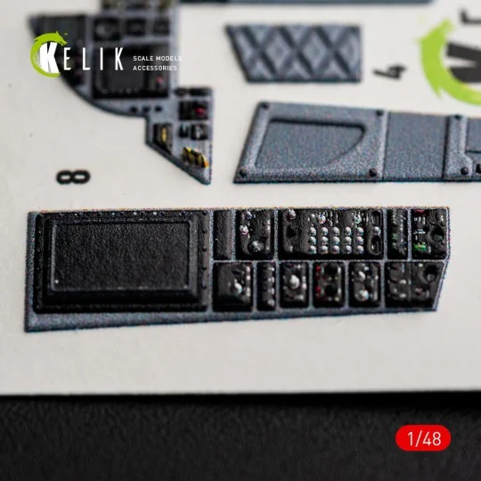 F-15C (Late) - interior 3D decals for Hasegawa, 1/48 - Kelik K48176 F-15C (Late) - interior 3D decals for Hasegawa, 1/48 - Kelik K48176