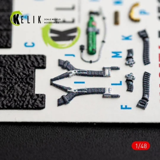 F-15C (Late) - interior 3D decals for Hasegawa, 1/48 - Kelik K48176 F-15C (Late) - interior 3D decals for Hasegawa, 1/48 - Kelik K48176