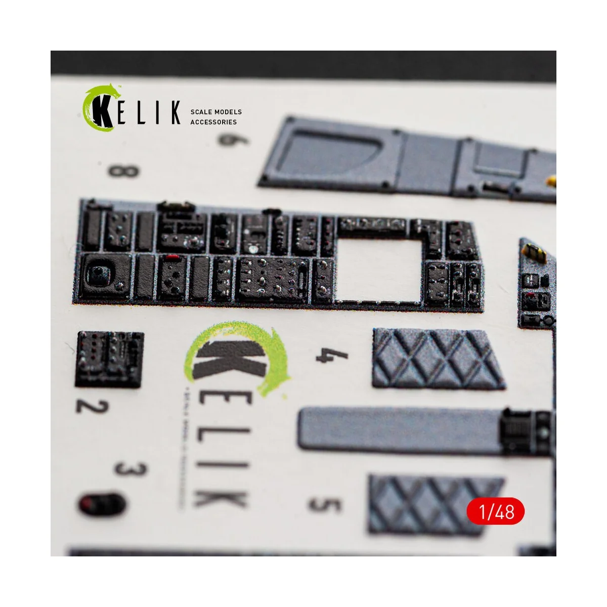 F-15C (Early) - interior 3D decals for Hasegawa, 1/48 - Kelik K48177 F-15C (Early) - interior 3D decals for Hasegawa, 1/48 - Kelik K48177