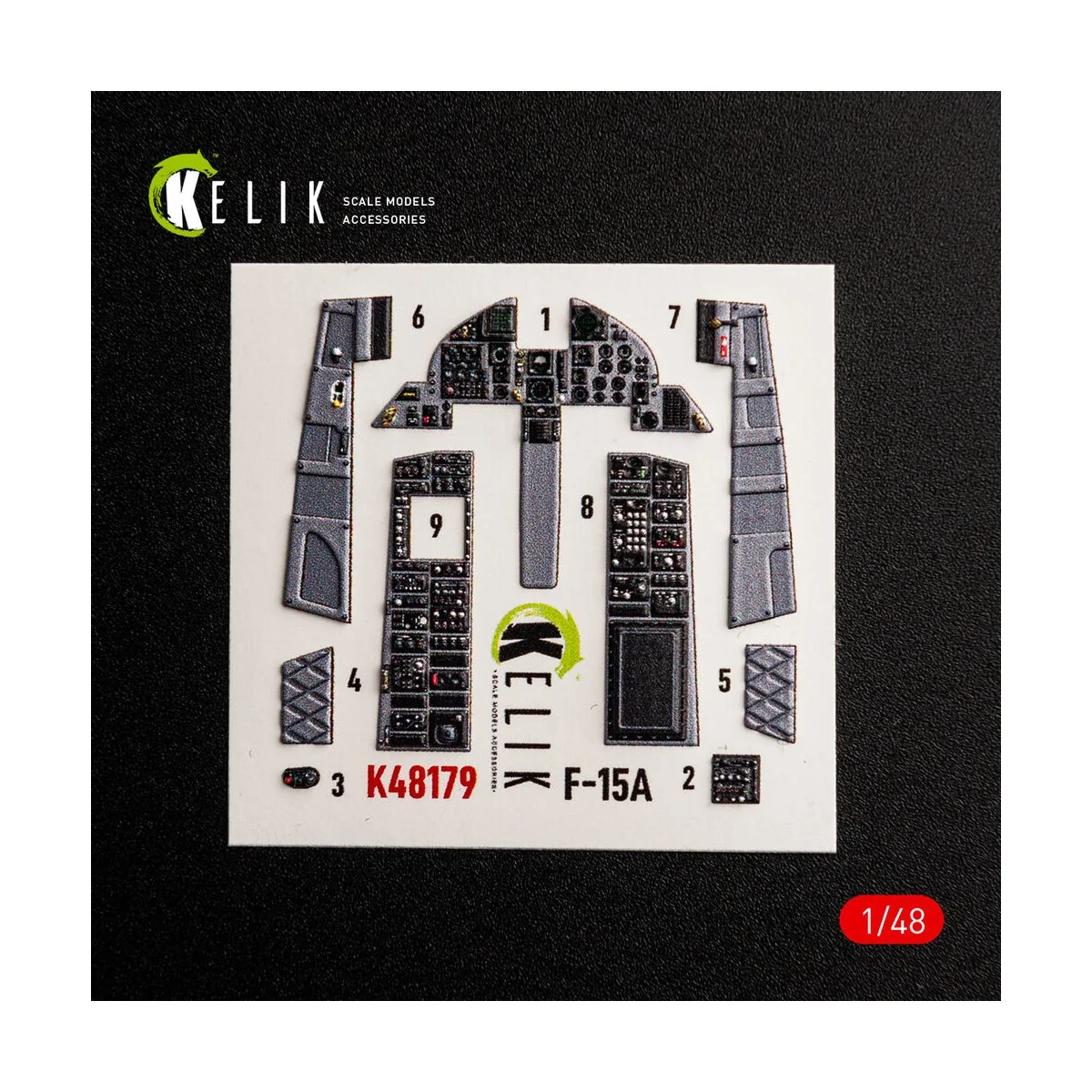 F-15A - interior 3D decals for Hasegawa, 1/48 - Kelik K48179 F-15A - interior 3D decals for Hasegawa, 1/48 - Kelik K48179