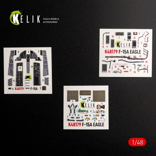 F-15A - interior 3D decals for Hasegawa, 1/48 - Kelik K48179 F-15A - interior 3D decals for Hasegawa, 1/48 - Kelik K48179
