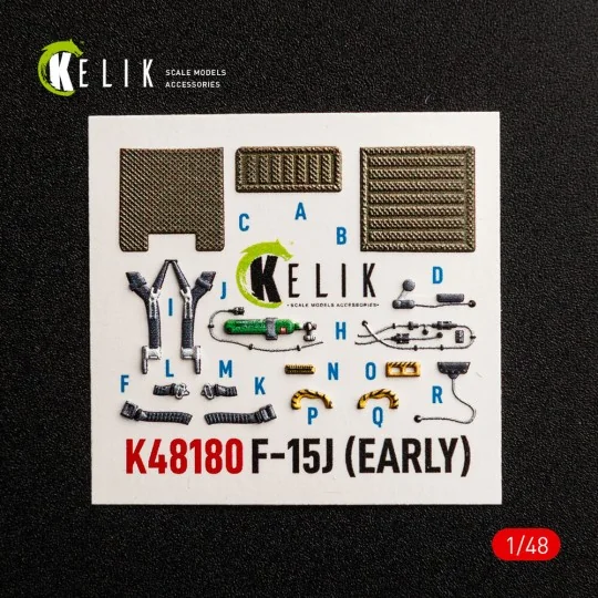 F-15J (Early) - interior 3D decals for Hasegawa, 1/48 - Kelik K48180 F-15J (Early) - interior 3D decals for Hasegawa, 1/48 - Kelik K48180