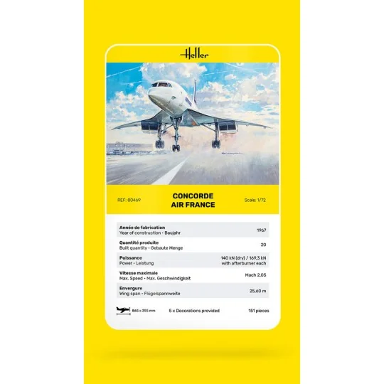 Concorde AF, 1/72 - Heller 80469 Concorde AF, 1/72 - Heller 80469