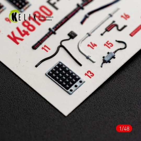 F-15J (Early) - interior 3D decals for Hasegawa, 1/48 - Kelik K48180 F-15J (Early) - interior 3D decals for Hasegawa, 1/48 - Kelik K48180