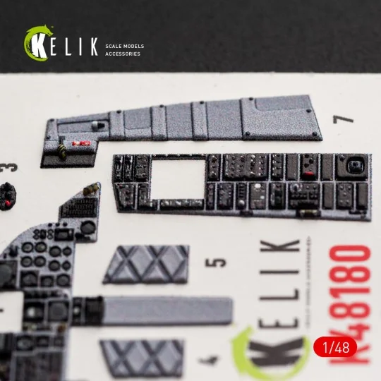 F-15J (Early) - interior 3D decals for Hasegawa, 1/48 - Kelik K48180 F-15J (Early) - interior 3D decals for Hasegawa, 1/48 - Kelik K48180