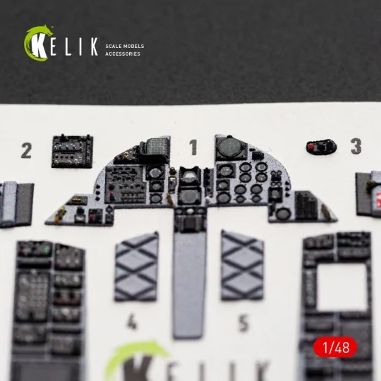 F-15J (Early) - interior 3D decals for Hasegawa, 1/48 - Kelik K48180 F-15J (Early) - interior 3D decals for Hasegawa, 1/48 - Kelik K48180