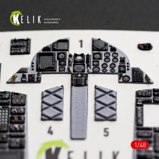 F-15J (Late) - interior 3D decals for Hasegawa, 1/48 - Kelik K48181 F-15J (Late) - interior 3D decals for Hasegawa, 1/48 - Kelik K48181