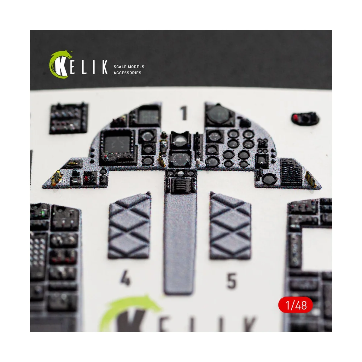F-15J (Late) - interior 3D decals for Hasegawa, 1/48 - Kelik K48181 F-15J (Late) - interior 3D decals for Hasegawa, 1/48 - Kelik K48181