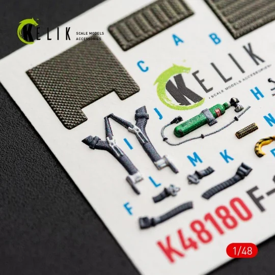 F-15J (Early) - interior 3D decals for Hasegawa, 1/48 - Kelik K48180 F-15J (Early) - interior 3D decals for Hasegawa, 1/48 - Kelik K48180
