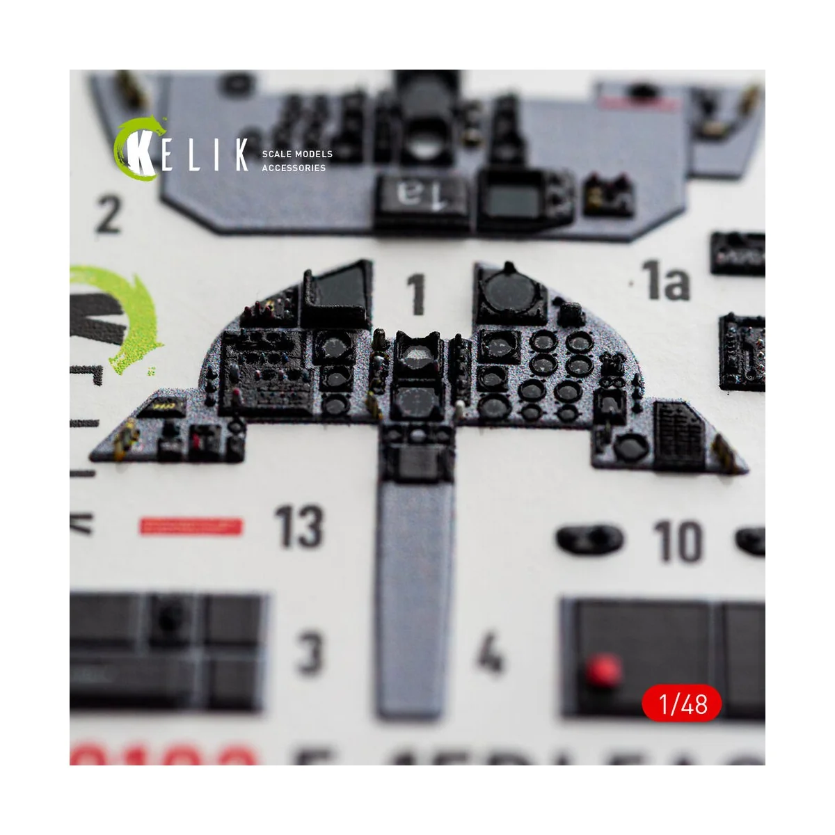 F-15DJ Eagle - interior 3D decals for Hasegawa, 1/48 - Kelik K48182 F-15DJ Eagle - interior 3D decals for Hasegawa, 1/48 - Kelik K48182