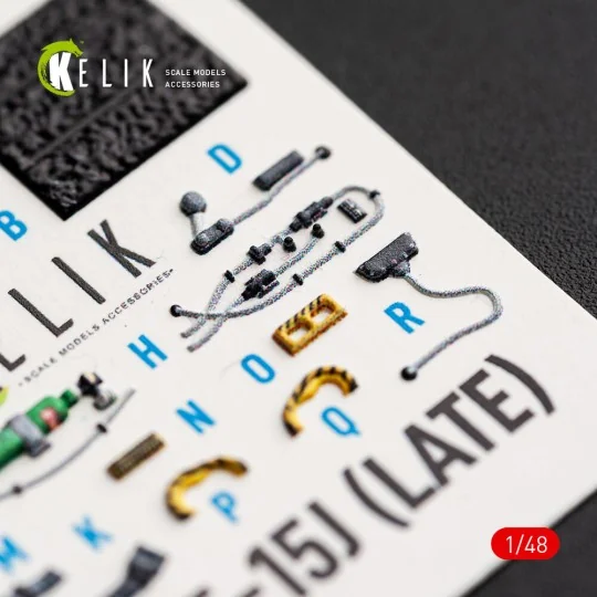 F-15J (Late) - interior 3D decals for Hasegawa, 1/48 - Kelik K48181 F-15J (Late) - interior 3D decals for Hasegawa, 1/48 - Kelik K48181