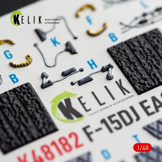 F-15DJ Eagle - interior 3D decals for Hasegawa, 1/48 - Kelik K48182 F-15DJ Eagle - interior 3D decals for Hasegawa, 1/48 - Kelik K48182