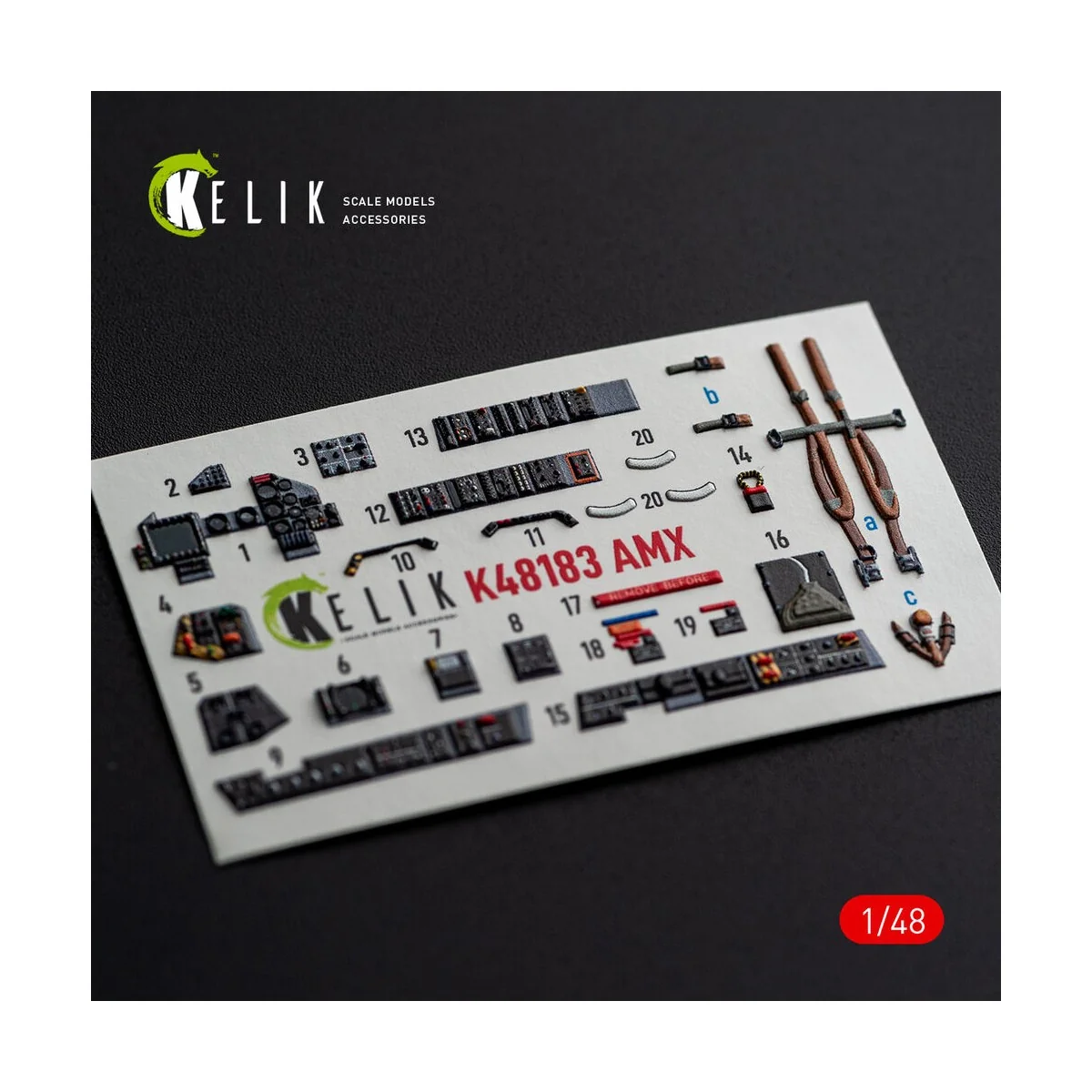 AMX - interior 3D decals for Hobby Boss, 1/48 - Kelik K48183 AMX - interior 3D decals for Hobby Boss, 1/48 - Kelik K48183