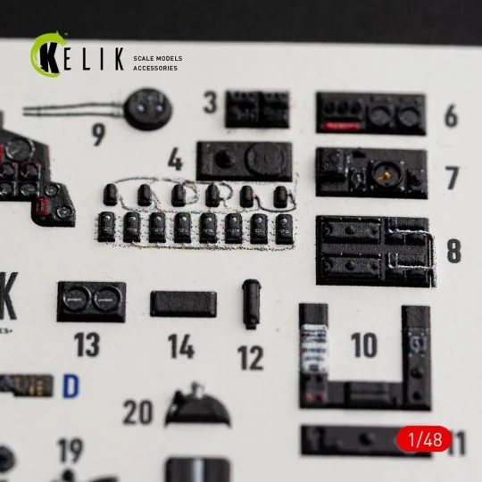 Defiant F1 - interior 3D decals for Trumpeter, 1/48 - Kelik K48184 Defiant F1 - interior 3D decals for Trumpeter, 1/48 - Kelik K48184