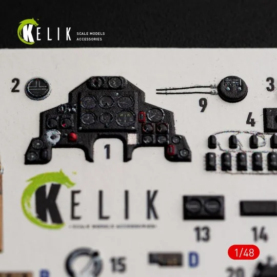 Defiant F1 - interior 3D decals for Trumpeter, 1/48 - Kelik K48184 Defiant F1 - interior 3D decals for Trumpeter, 1/48 - Kelik K48184