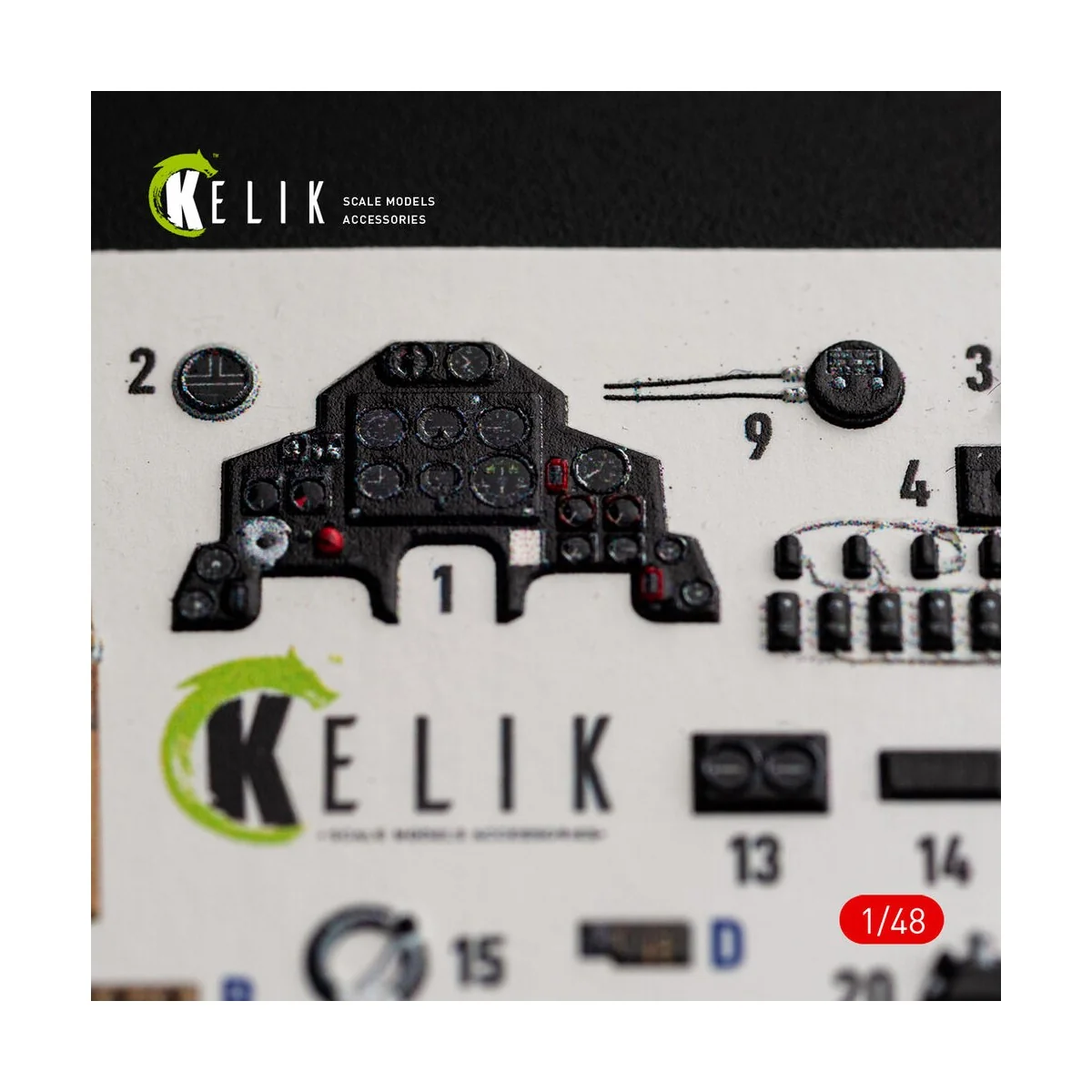Defiant F1 - interior 3D decals for Trumpeter, 1/48 - Kelik K48184 Defiant F1 - interior 3D decals for Trumpeter, 1/48 - Kelik K48184