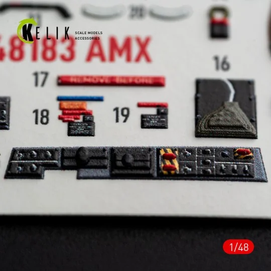 AMX - interior 3D decals for Hobby Boss, 1/48 - Kelik K48183 AMX - interior 3D decals for Hobby Boss, 1/48 - Kelik K48183