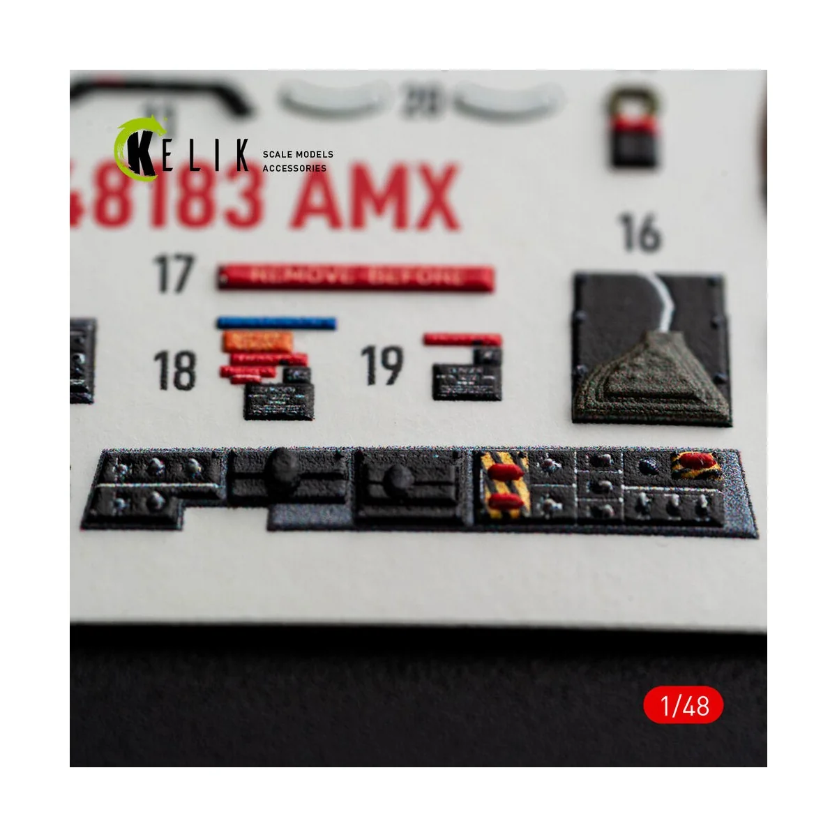 AMX - interior 3D decals for Hobby Boss, 1/48 - Kelik K48183 AMX - interior 3D decals for Hobby Boss, 1/48 - Kelik K48183