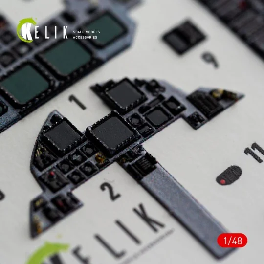 F-15E (Late) - interior 3D decals for Hasegawa, 1/48 - Kelik K48185 F-15E (Late) - interior 3D decals for Hasegawa, 1/48 - Kelik K48185