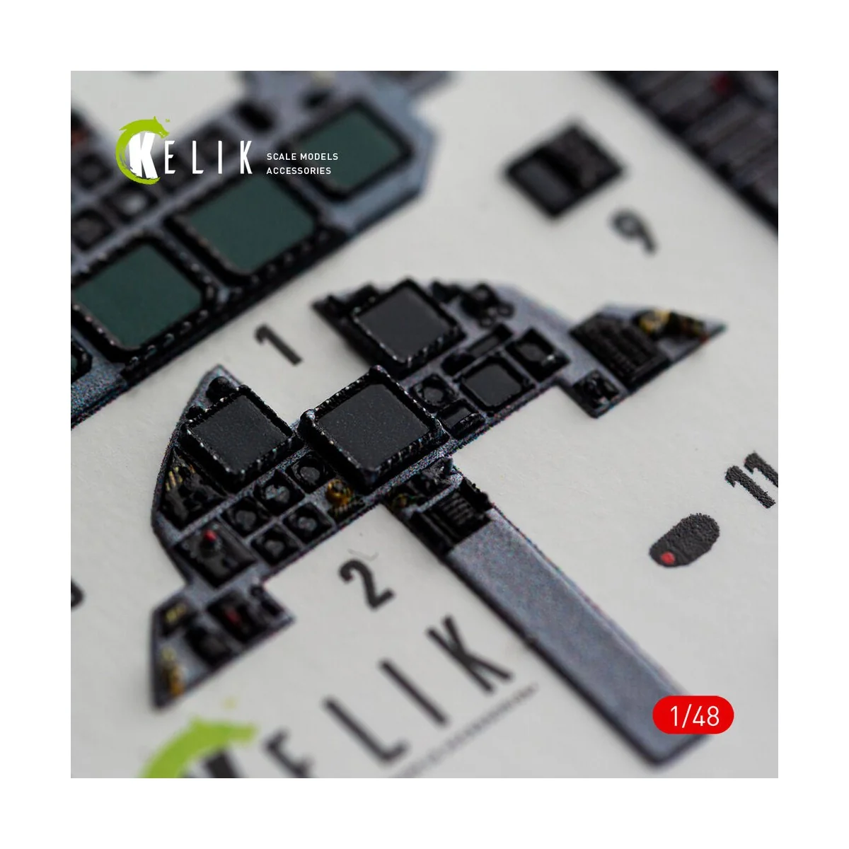 F-15E (Late) - interior 3D decals for Hasegawa, 1/48 - Kelik K48185 F-15E (Late) - interior 3D decals for Hasegawa, 1/48 - Kelik K48185